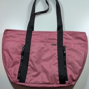 Aruna Pink and Black Tote Bag